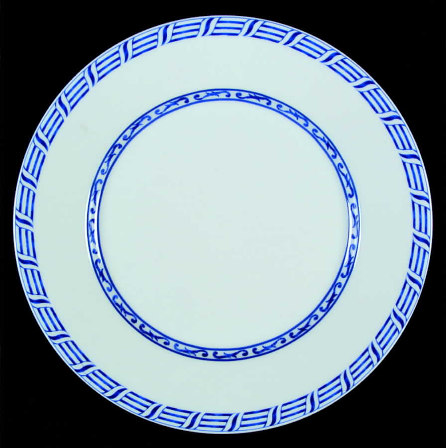 Festival White Dinner Plate by Laure Japy-1