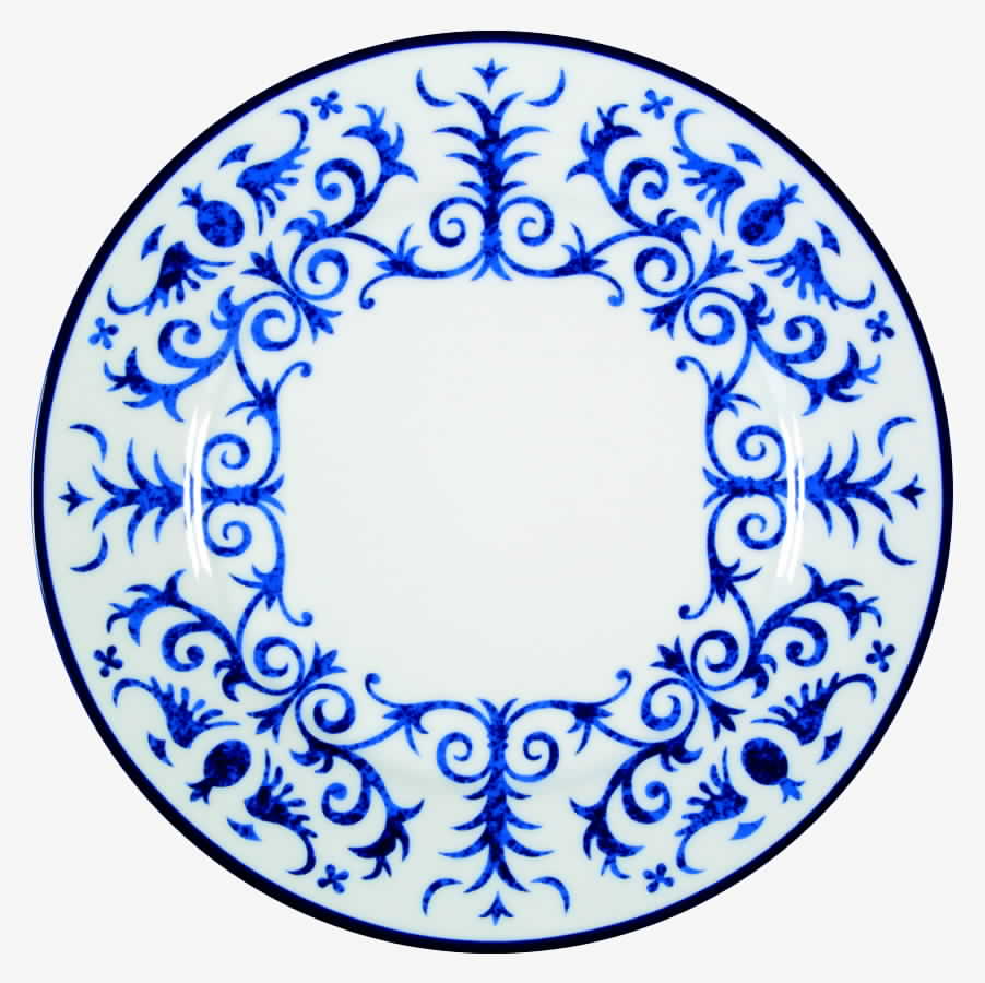 Festival White Salad/Dessert Plate by Laure Japy-1