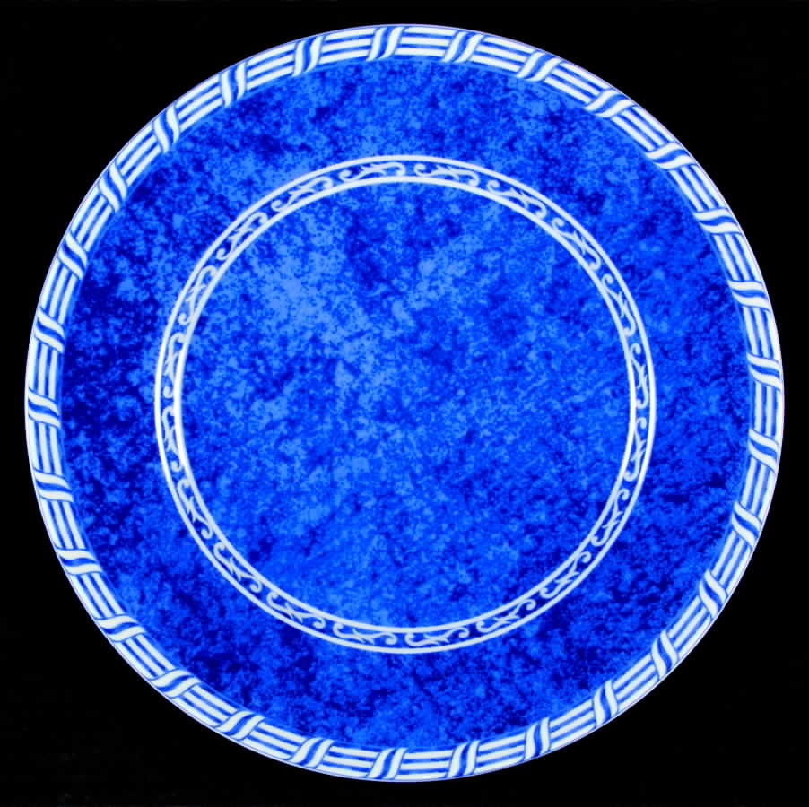 Festival Blue Dinner Plate by Laure Japy-1