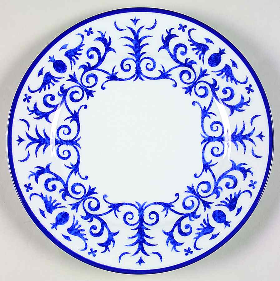 Festival Blue Salad/Dessert Plate by Laure Japy-1