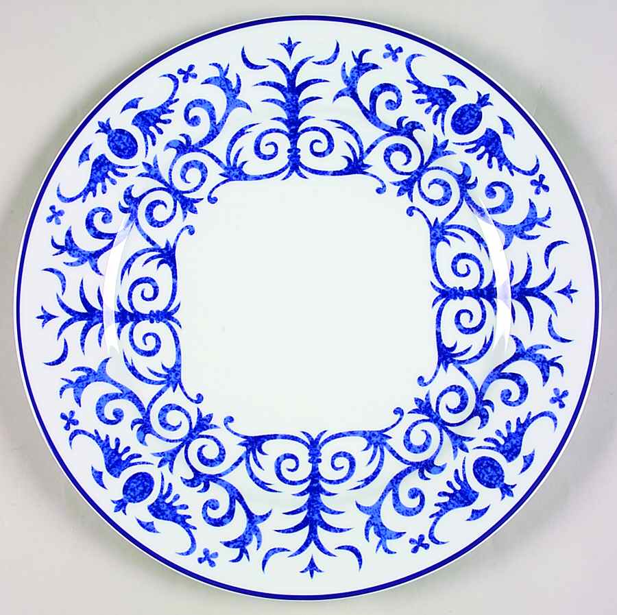 Festival Blue Service Plate (Charger) by Laure Japy-1