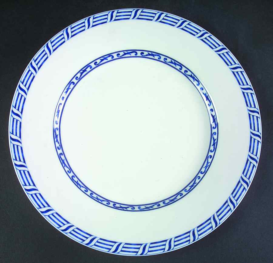 Festival Blue Dinner Plate by Laure Japy-1