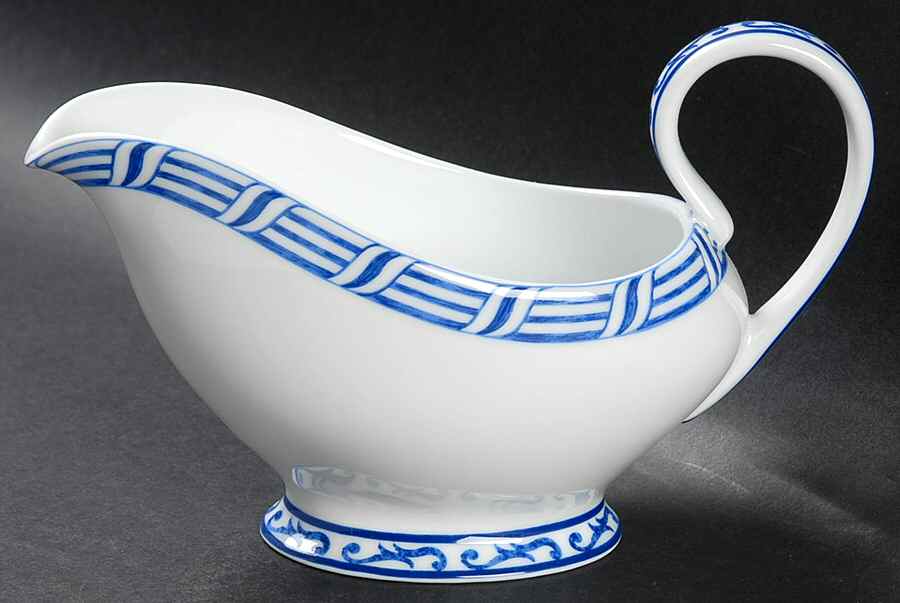 Festival Blue Gravy Boat by Laure Japy-1