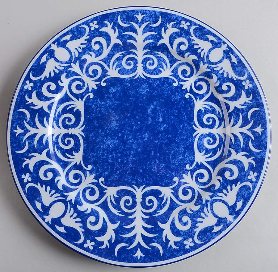 Festival Blue Service Plate (Charger) by Laure Japy-1