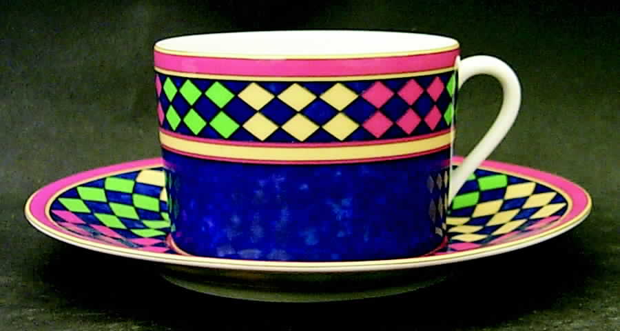 Jamaique  Flat Cup & Saucer Set by Laure Japy-1