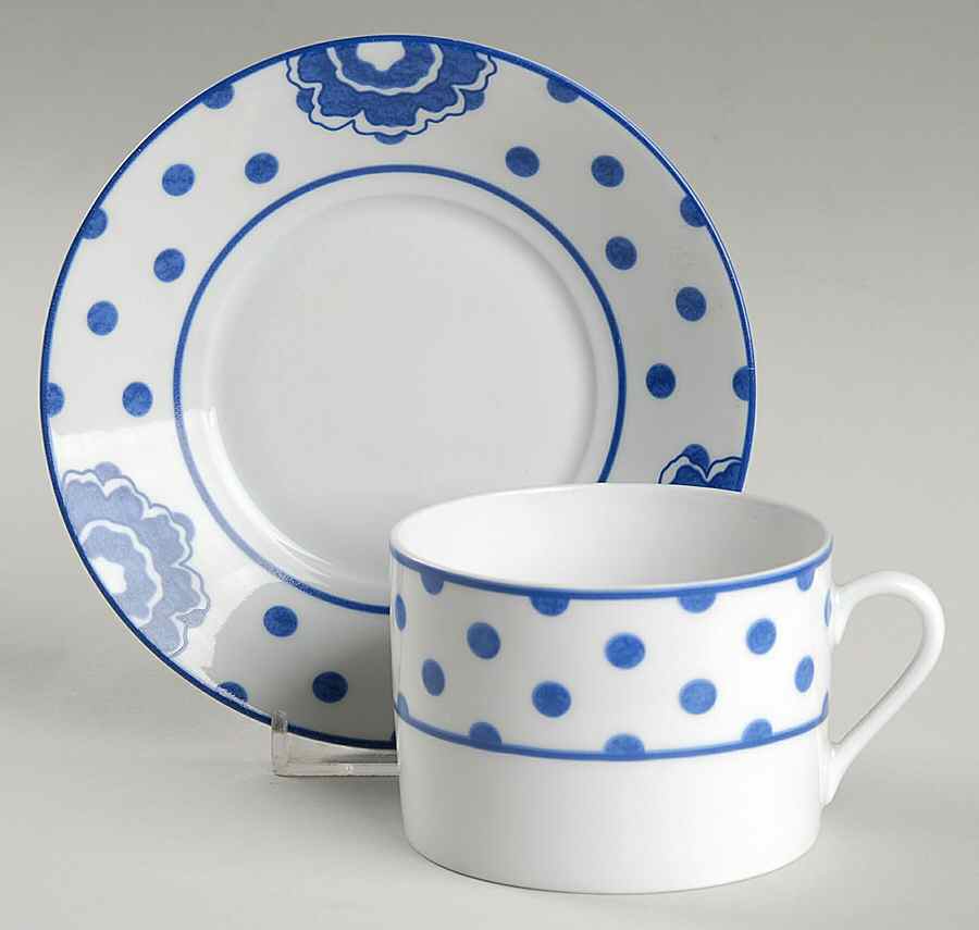 Picnic Flat Cup & Saucer Set by Laure Japy-1