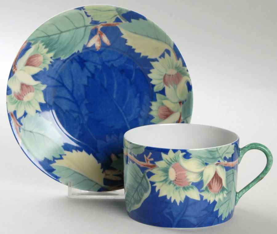 Jardin D'Hiver Flat Cup & Saucer Set by Laure Japy-1
