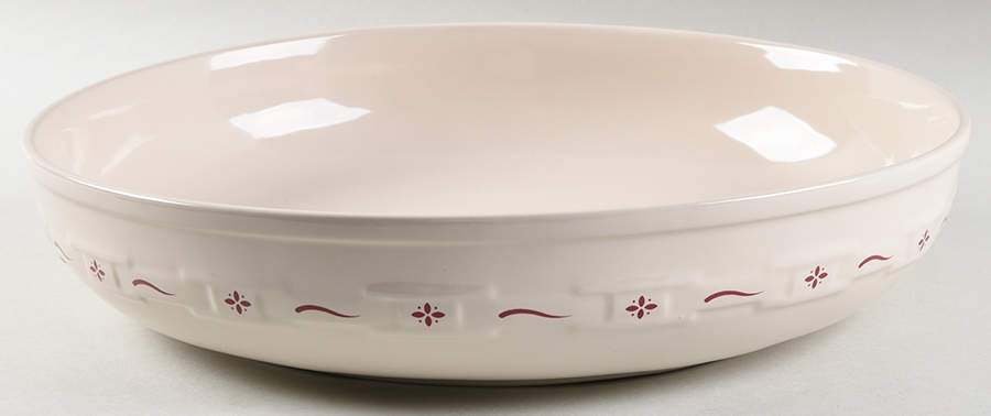 Woven Traditions Red 13" Round Serving Bowl by Longaberger-1