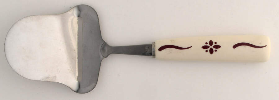 Woven Traditions Red Cheese Plane with Stainless Plane by Longaberger-1