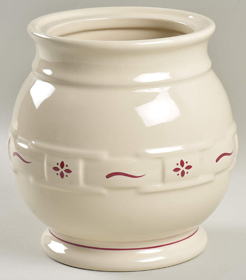 Woven Traditions Red Large Canister No Lid by Longaberger-1