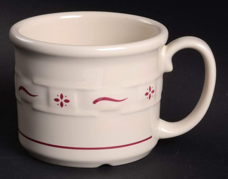 Woven Traditions Red Soup Mug by Longaberger-1