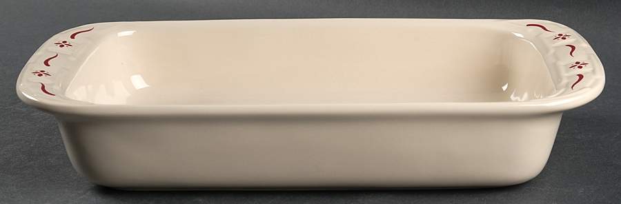 Woven Traditions Red 15" Rectangular Baker by Longaberger-1