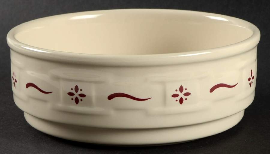 Woven Traditions Red Soup/Cereal Bowl by Longaberger-1