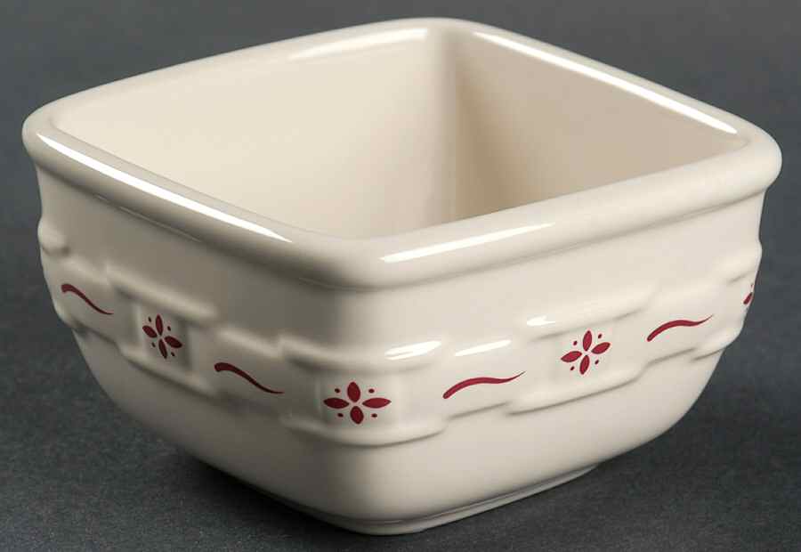 Woven Traditions Red Dessert Bowl by Longaberger-1