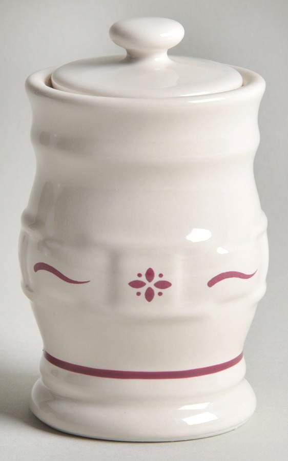 Woven Traditions Red 3" Storage Jar & Lid by Longaberger-1