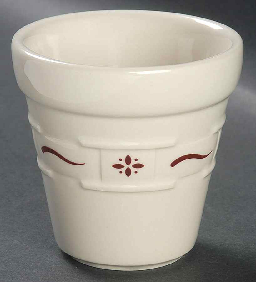 Woven Traditions Red 3" Flower Pot No Underplate by Longaberger-1