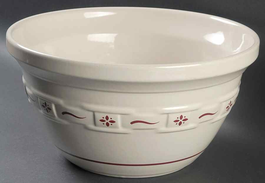Woven Traditions Red 12" Mixing Bowl by Longaberger-1