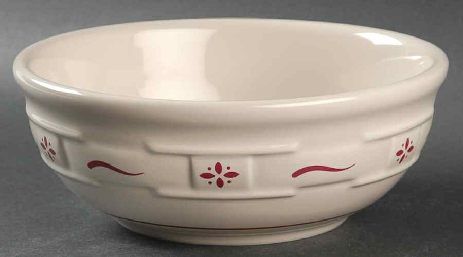 Woven Traditions Red Coupe Cereal Bowl by Longaberger-1