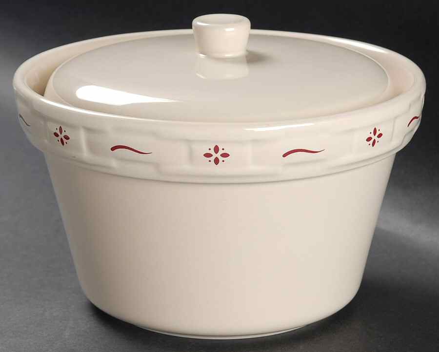 Woven Traditions Red 1 Qt Round Covered Casserole by Longaberger-1
