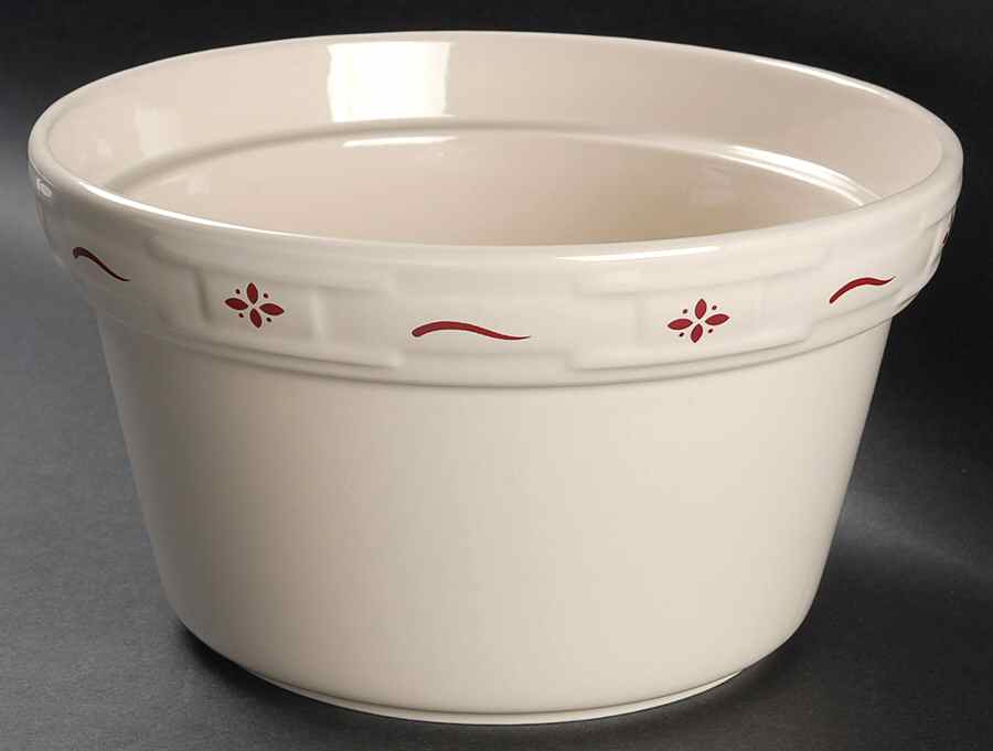 Woven Traditions Red 1 Qt Round Casserole No Lid by Longaberger-1