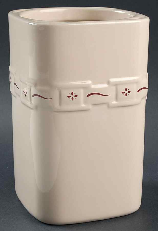 Woven Traditions Red Large Square Canister No Lid by Longaberger-1