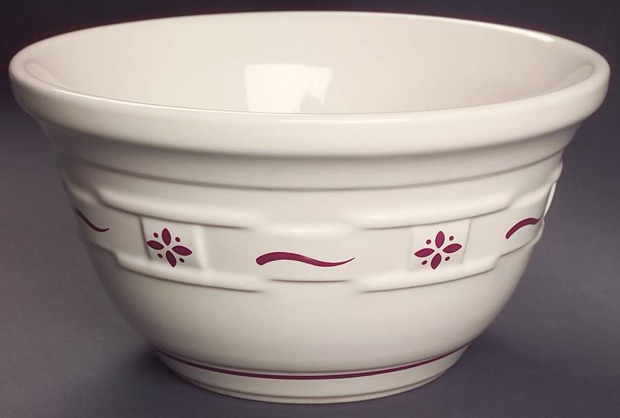 Woven Traditions Red 8" Mixing Bowl by Longaberger-1