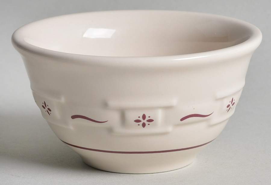 Woven Traditions Red Dessert Bowl by Longaberger-1