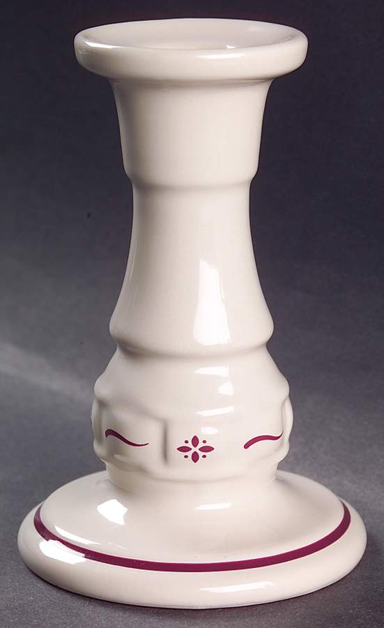 Woven Traditions Red 5" Candlestick by Longaberger-1