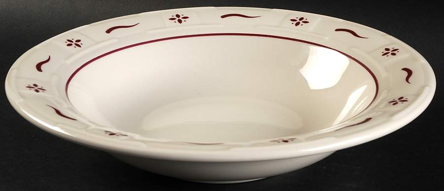 Woven Traditions Red Individual Pasta Bowl by Longaberger-1