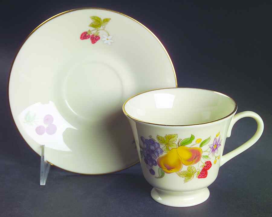 L21 Footed Cup & Saucer Set by Lenox-1