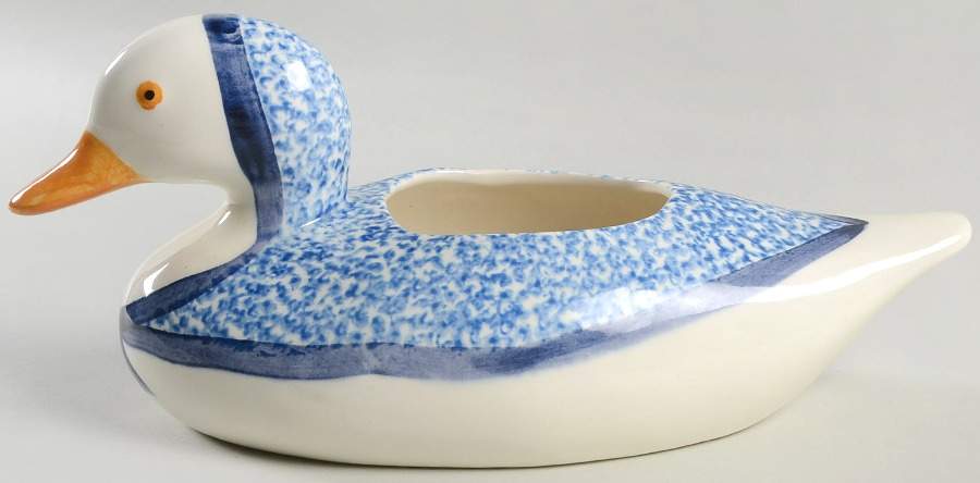 Blue Stipple with Duck Duck Planter by Los Angeles-1