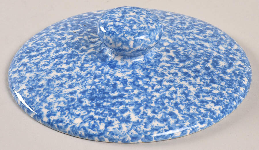 Blue Stipple with Duck Lid for Bean Pot by Los Angeles-1