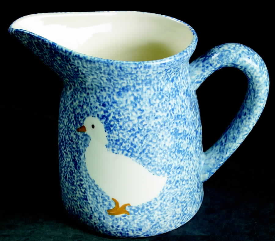 Blue Stipple with Duck 48 Oz Pitcher by Los Angeles-1