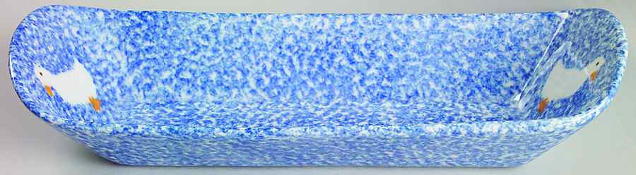 Blue Stipple with Duck Cracker Server-Boat by Los Angeles-1