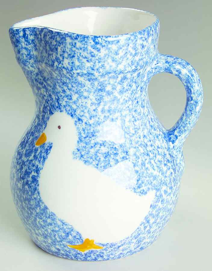 Blue Stipple with Duck 56 Oz Pitcher by Los Angeles-1