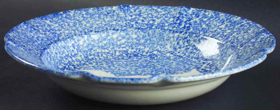 Blue Stipple with Duck 10" Individual Pasta Bowl by Los Angeles-1
