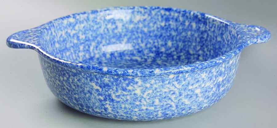 Blue Stipple with Duck Round Handled Bowl by Los Angeles-1