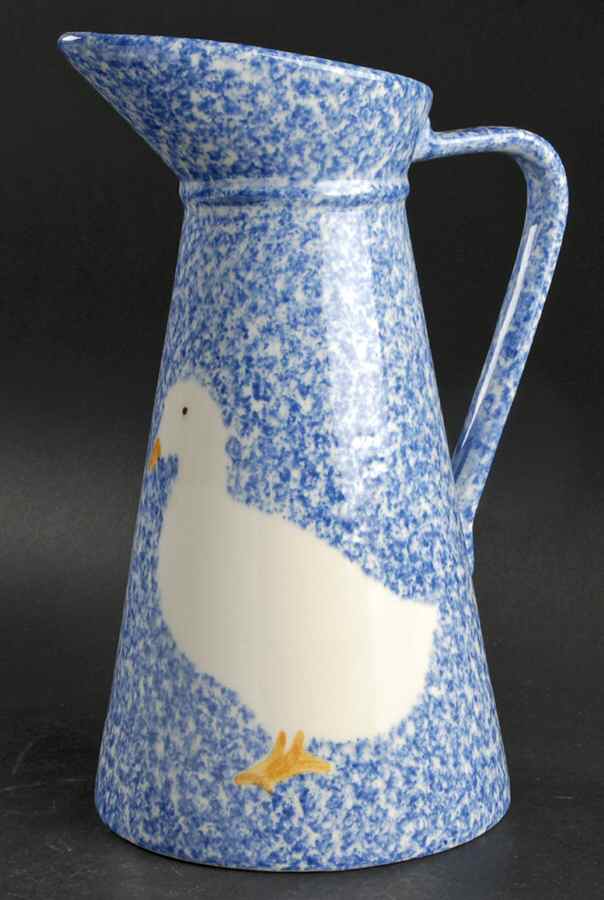 Blue Stipple with Duck 40 Oz Pitcher by Los Angeles-1