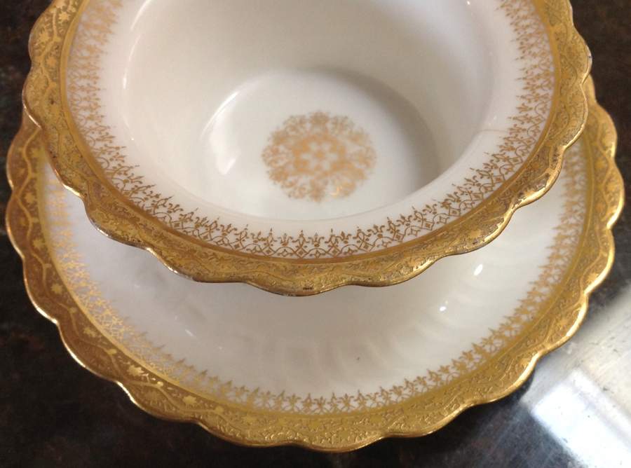 LSS35 Ramekin & Saucer Set by Lazarus Straus & Sons-1