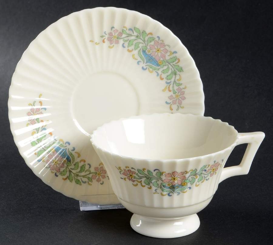 Fantasy Footed Cup & Saucer Set by Lenox-1