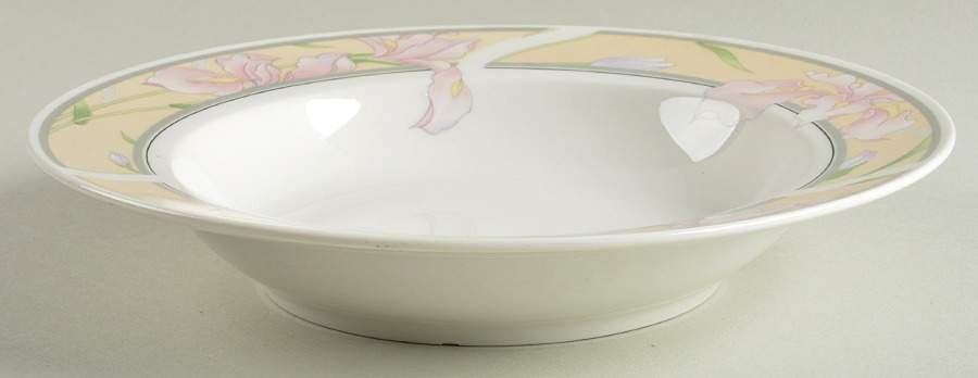 Ciera Royal Iris Rim Soup Bowl by Lynn's China-1