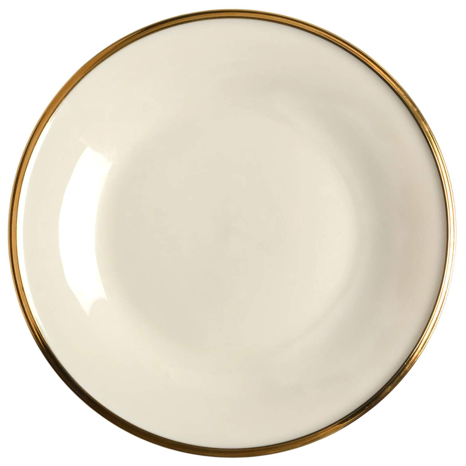 Dimension Gold Dessert Plate/Cream Soup Saucer for Footed Bowl by Lenox-1