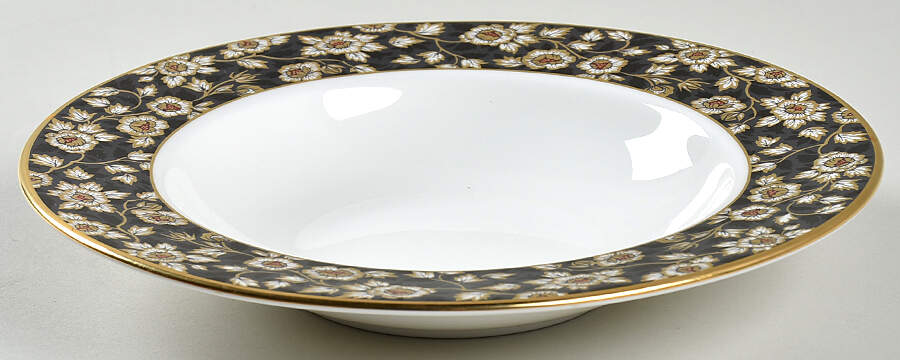 Golden Dynasty (White Background) Rim Soup Bowl by Lenox-1