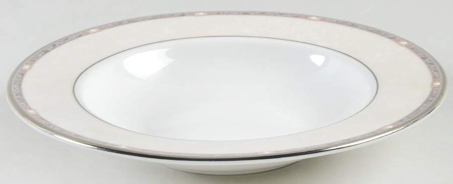 Pearlescence Platinum Rim Soup Bowl by Lenox-1