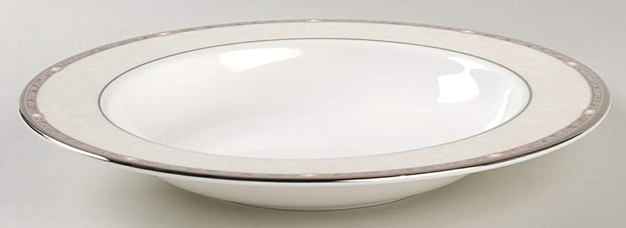 Pearlescence Platinum 9" Soup/Pasta Bowl by Lenox-1