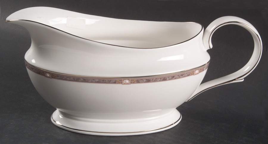 Pearlescence Platinum Gravy Boat by Lenox-1