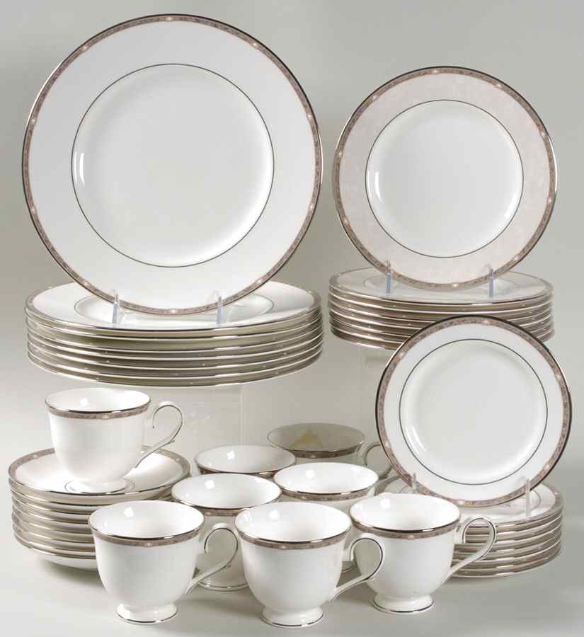 Pearlescence Platinum 40 Piece Set by Lenox-1