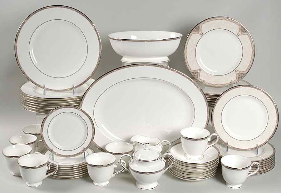 Pearlescence Platinum 53 Piece Set by Lenox-1