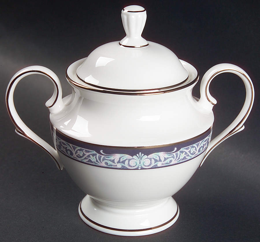 Vintage Lace Sugar Bowl & Lid by Lenox-1