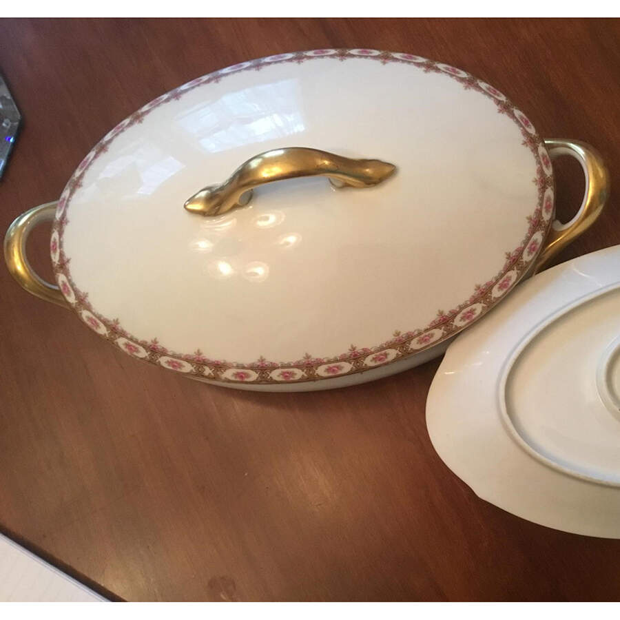 LSS37 Oval Covered Vegetable by Lazarus Straus & Sons-1